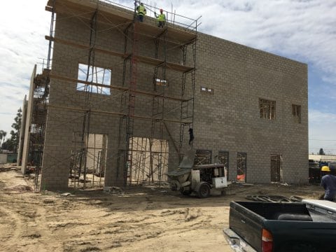 new construction site in Downy California